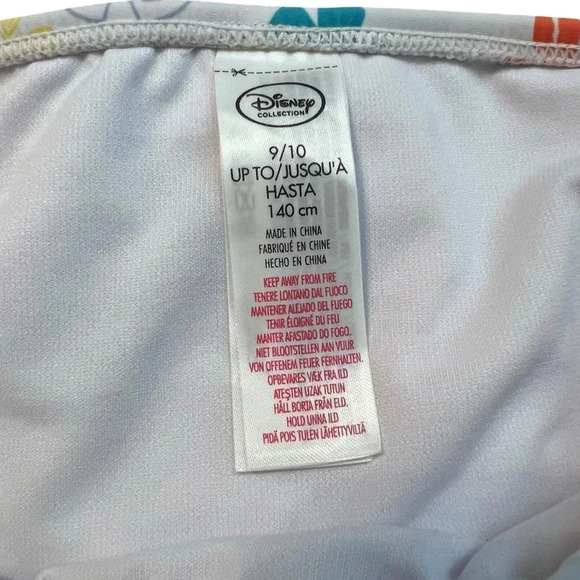 Disney Moana Two Piece Halter Bikini Skirt Set Size 9/10 - Picture 6 of 9